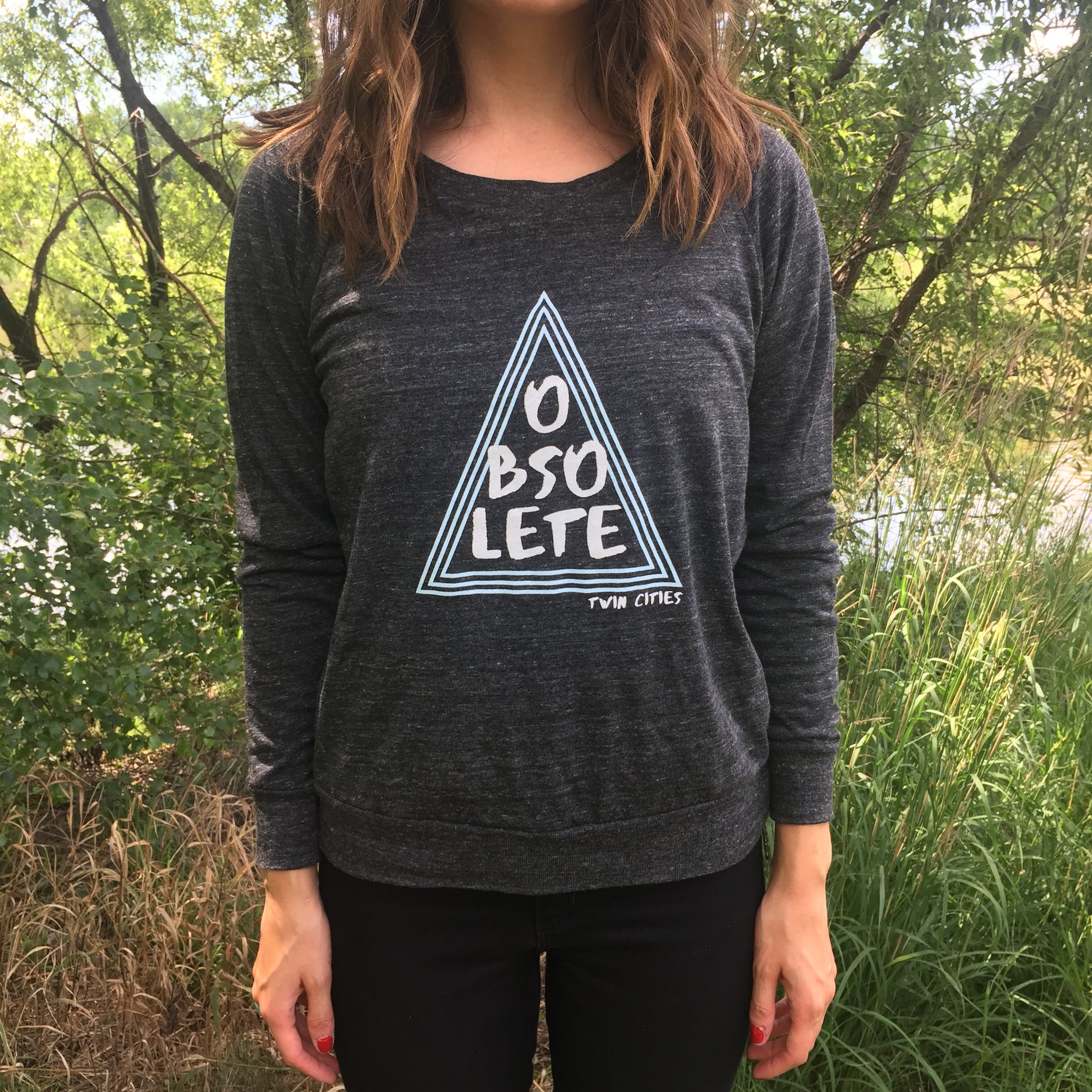 W:Triangle long sleeve | Obsolete Skateboards